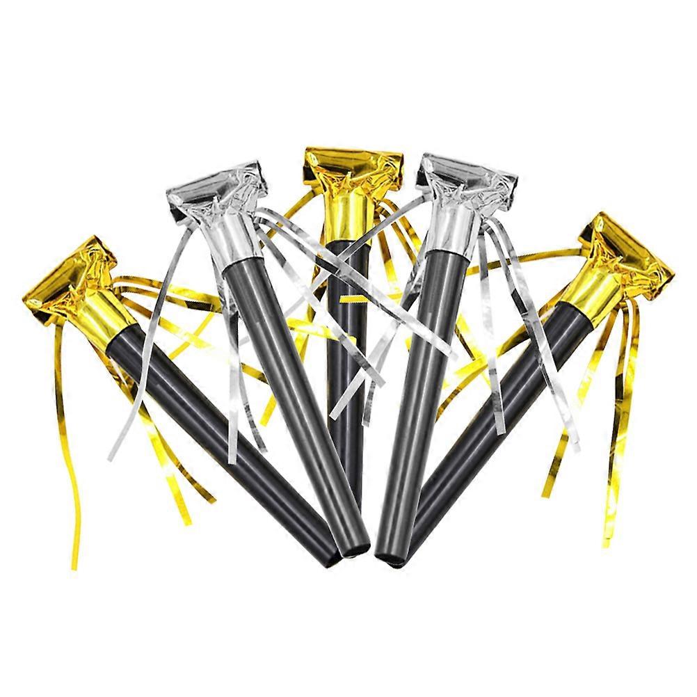 صفارات الحفلات شرابة تصميم ألعاب أطفال حفلات أعياد ميلاد فضة صانع الضوضاء 20 قطعة