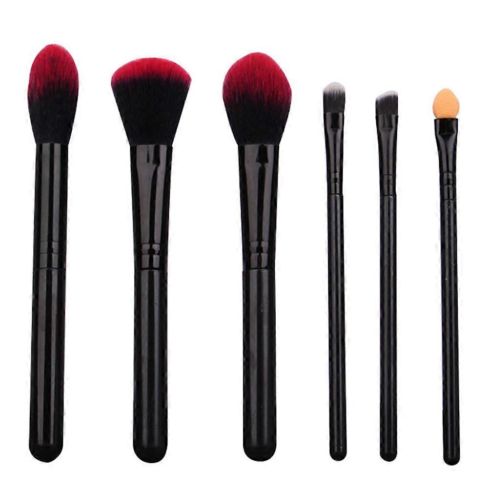 Supple Makeup Brush Create Lightweight Plastic 6Pcs