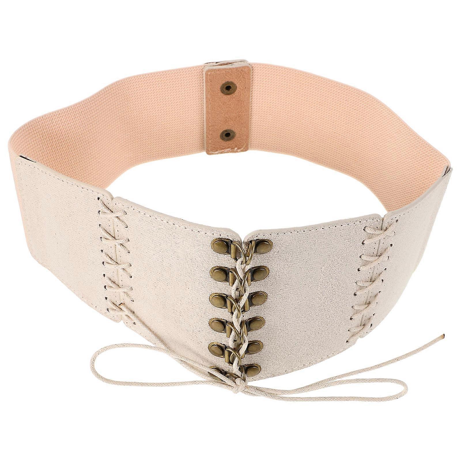 Vintage Style Wide Corset Belt for Women – Elastic Waist Cinch Belt for Fashion, Costumes, and Daily Wear
