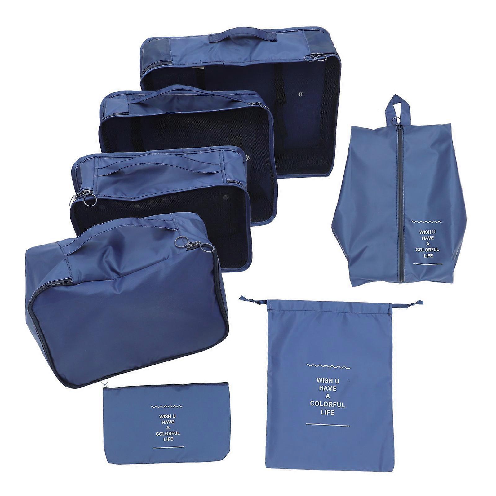 旅行用収納バッグ、旅行用パッキングキューブ、旅行必需品、ミニマリスト、ファッショナブルな外観、7個