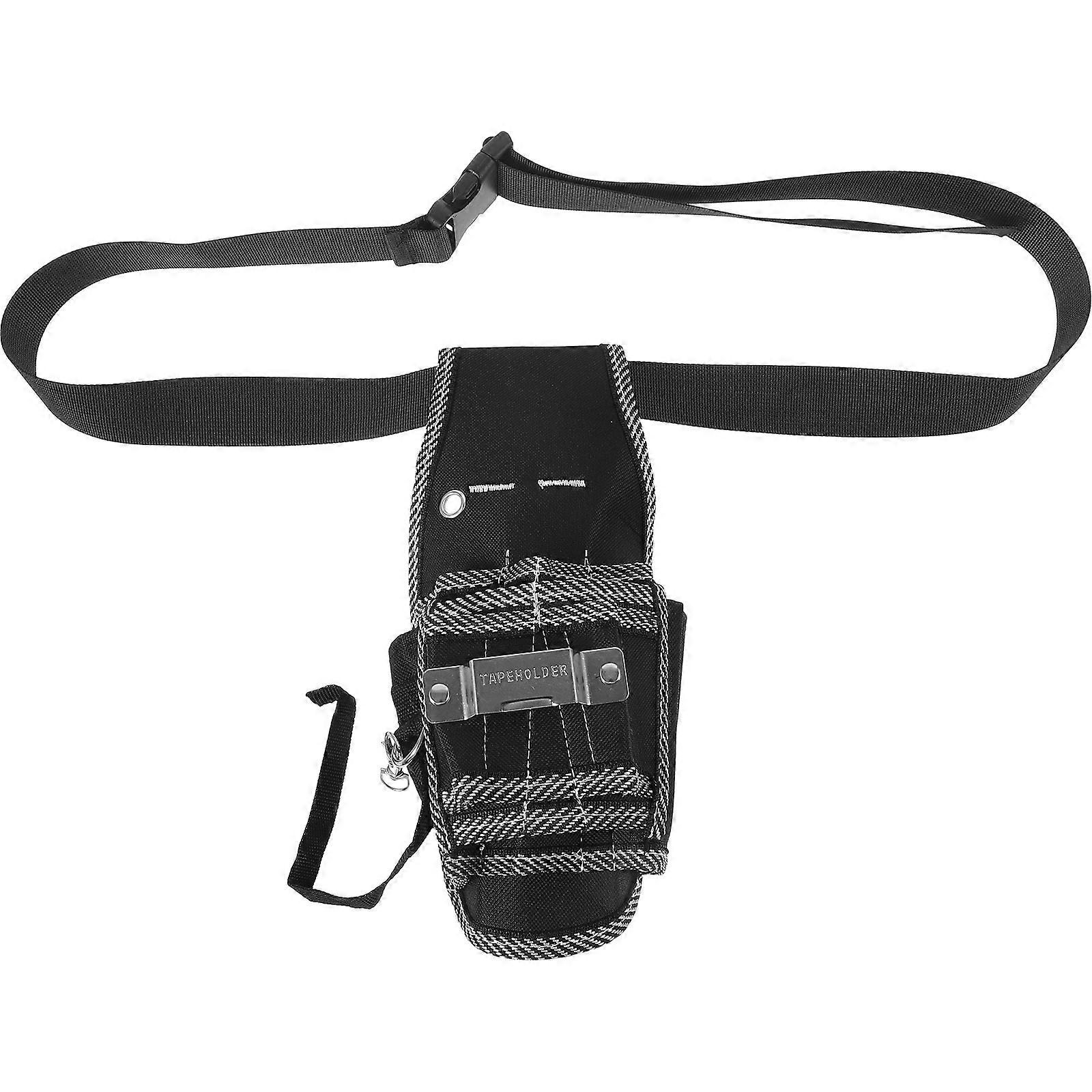 Compact Durable Canvas Tool Pouch Waist Bag for Electricians – Multi Functional Utility Storage Belt for Maintenance and Repair Work