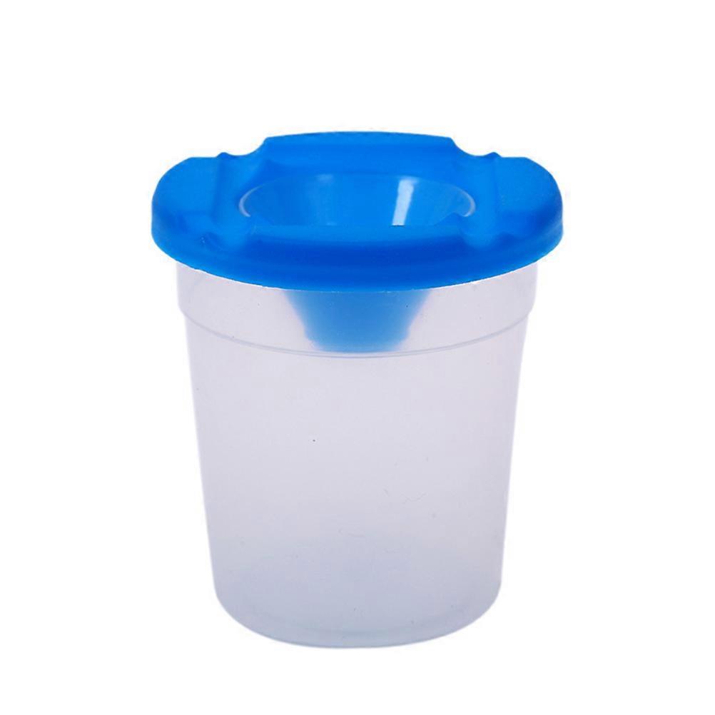 ペイントブラシウォーターカップ透明プラスチック流出防止学生用オイルメディア5個