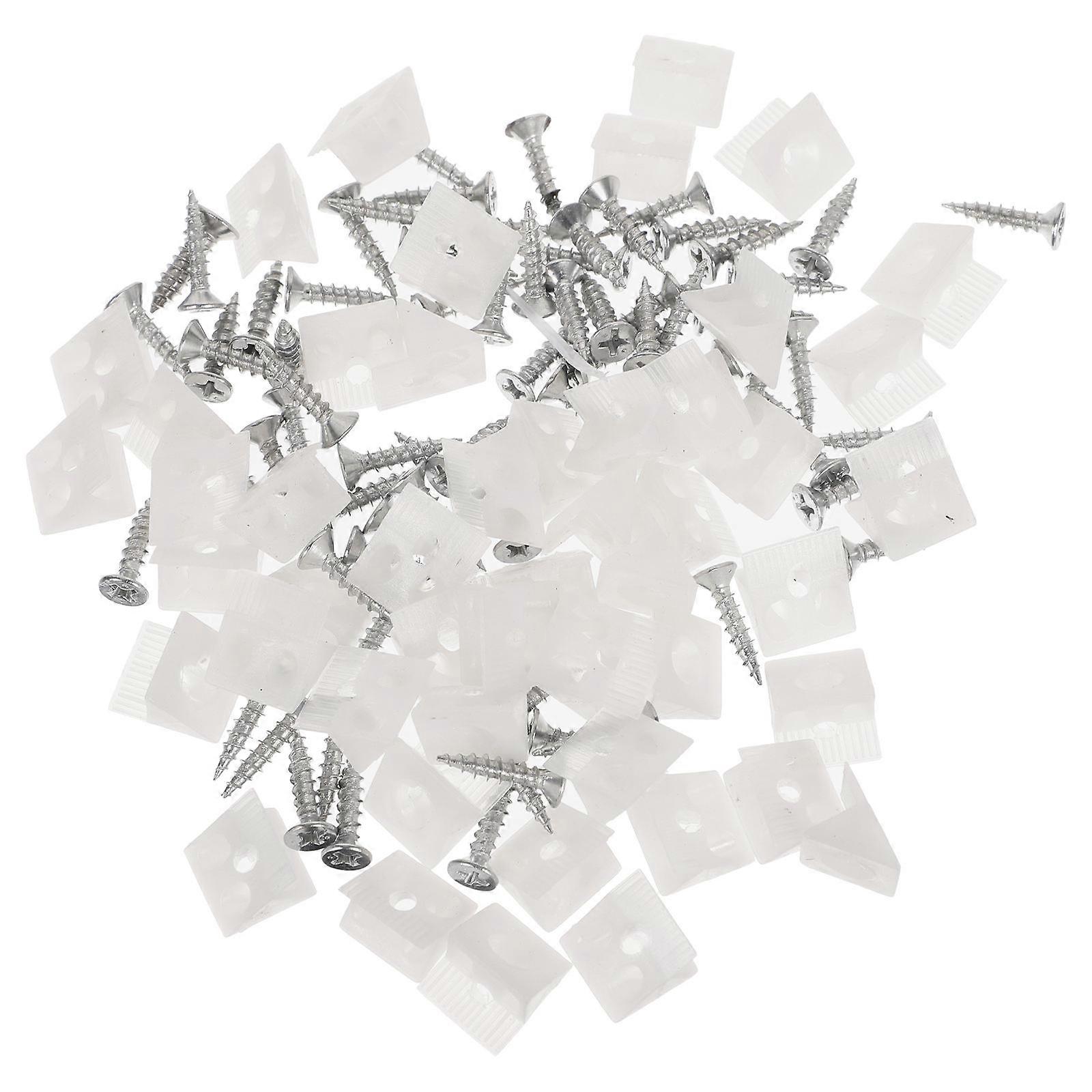 Sagging Wedge For Drawer Support Brackets Carpenters Fastening 1.5x1.3x0.8cm 45 Degree Angle 100Pcs