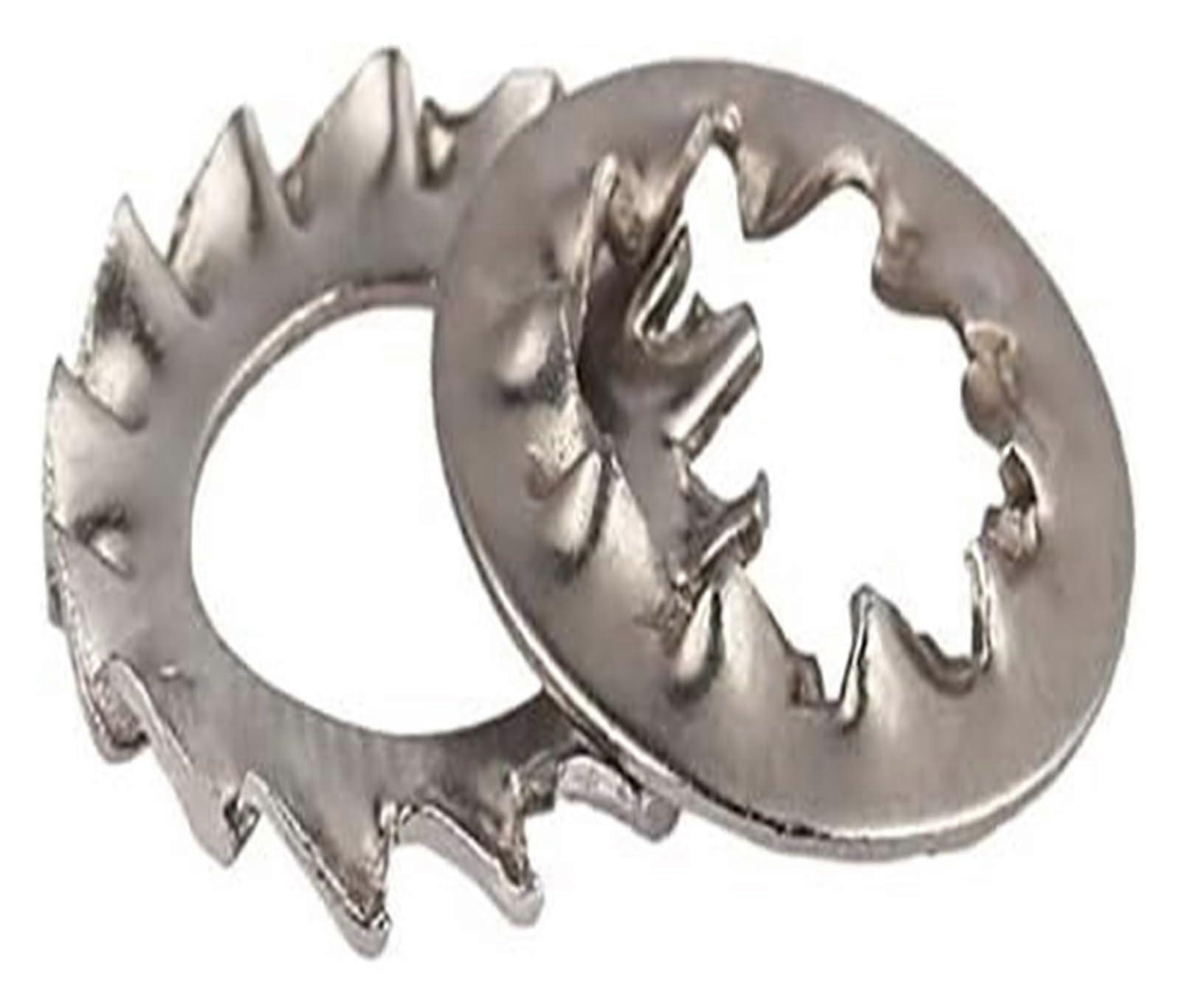 Stainless Steel Spring Washers - Internal-Toothed, M3, M4, M5-M24, Metric, 5-Piece Sets (M4, M8 Included)