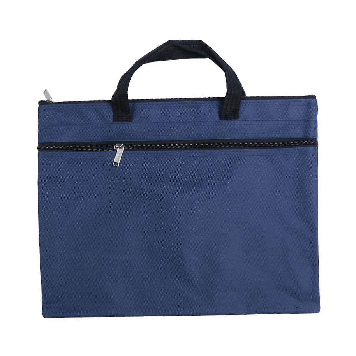 Document bag with zipper Multifunctional briefcase for travel and office portfolio organizer for business documents and files