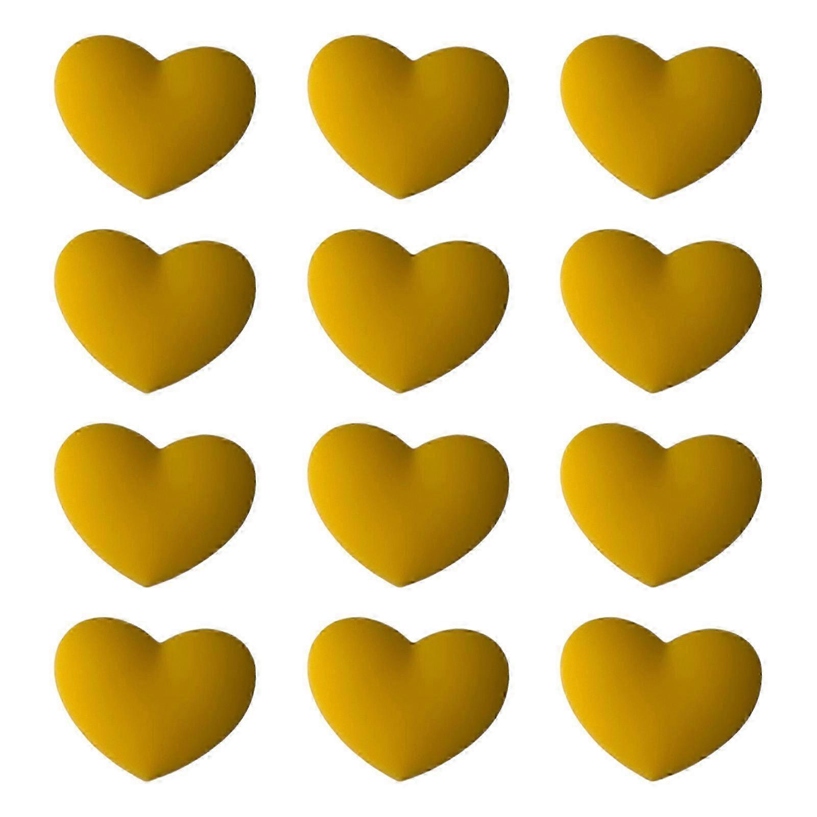 Silicone Racket Damper Absorber Tennis Racquet Dampeners Heart Shape String Dampener Tennis Vibration Dampener YellowYellow SZRH A-W
