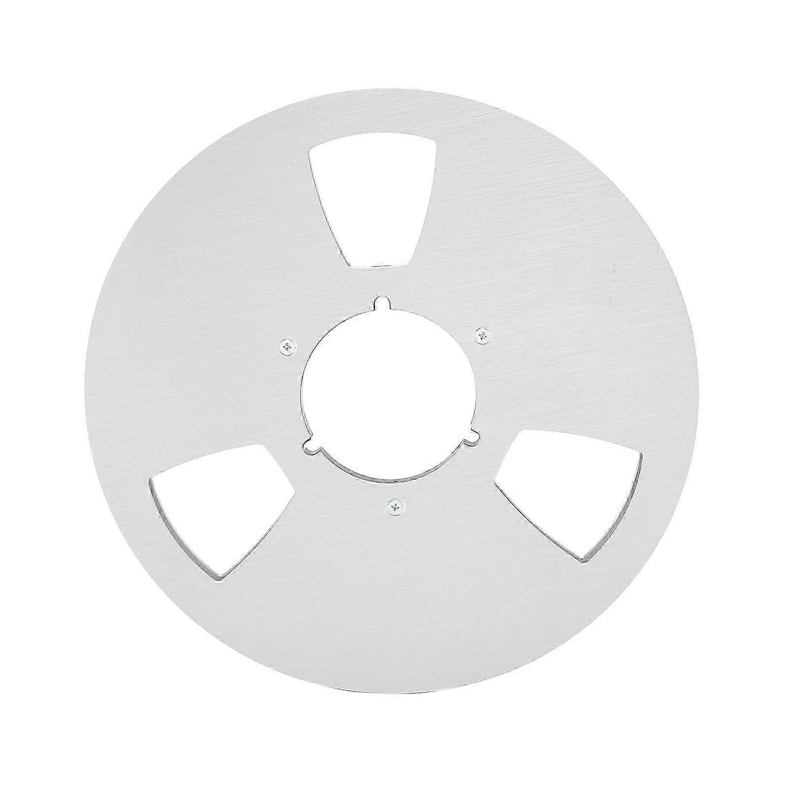 10 Inch Open Tape Reel Replacement for Certain Brand 456 Sound Reels for 1/4 Inch Tape Silver