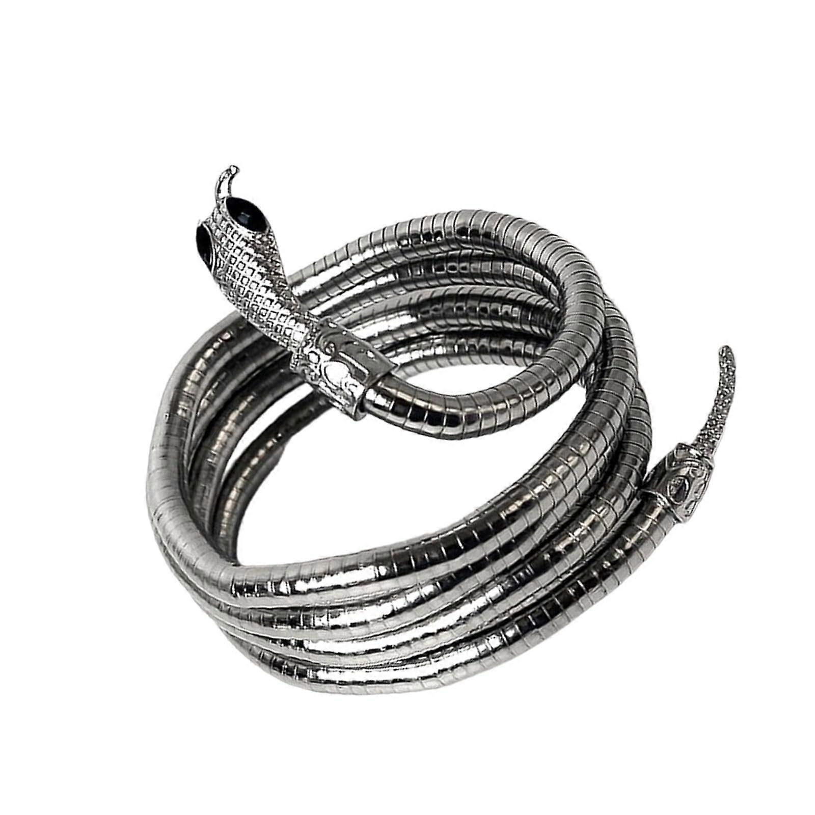 Snake-Inspired Necklace In Durable Alloy For Modern Design Jewelry With Snake Motif