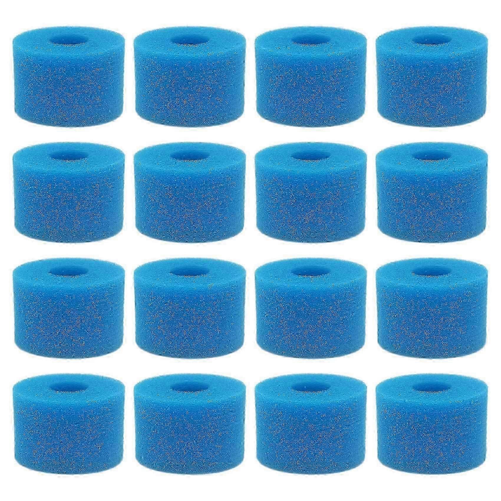 Lot de 16 cartouches filtrantes réutilisables et lavables en mousse pour spa Intex Pure Spa, type S1