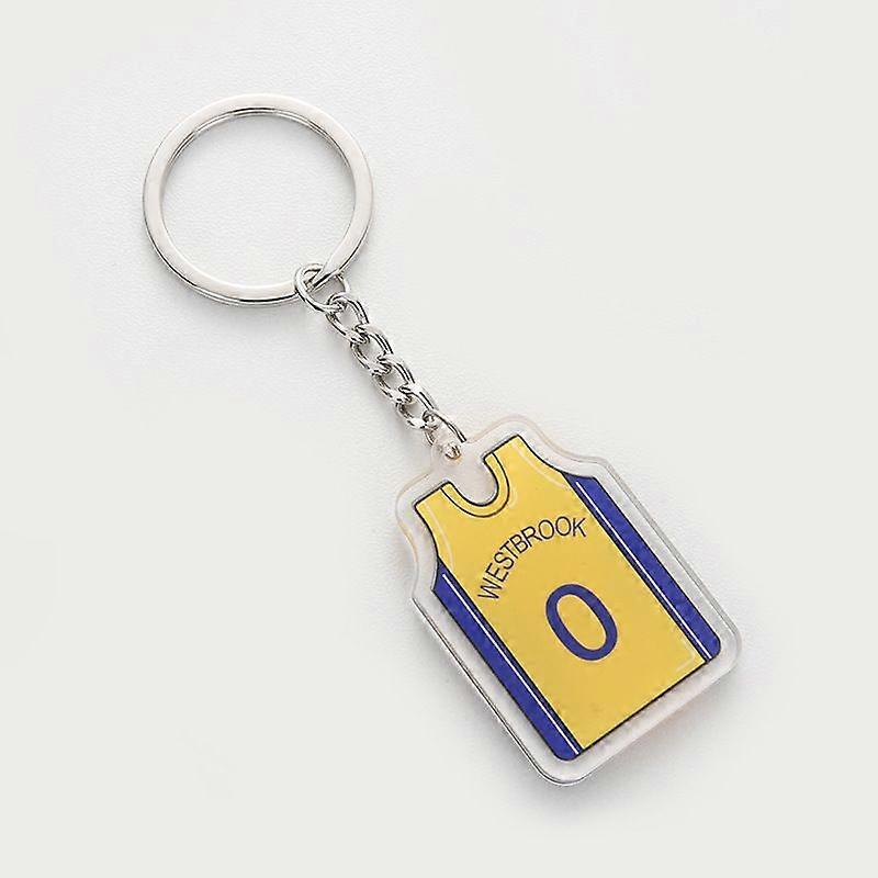 Lakers Westbrook Jersey Keychain Pendant Accessory Acrylic Creative Gift
