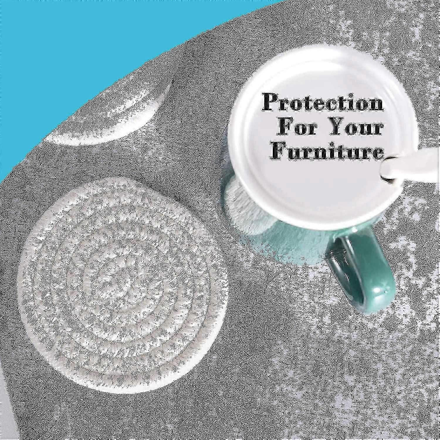 6 Packs Round Coasters Suitable for Table Protection, Heat-resistant Coasters