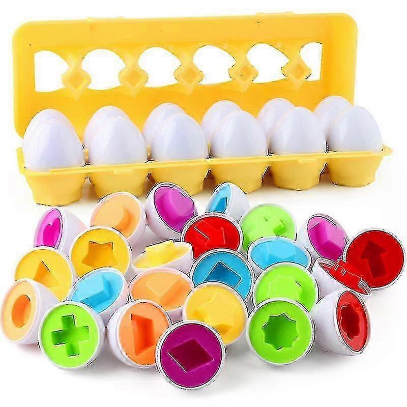 Egg Set - Toddler Shape Matching Game Toys