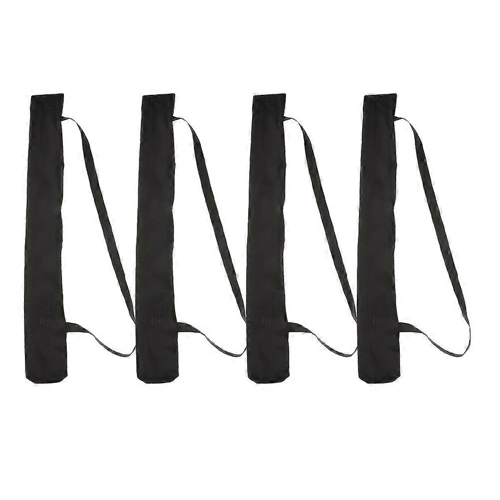 パティオパラソル収納バッグ4個ブラックファイバー防水屋外ビーチ旅行保護用