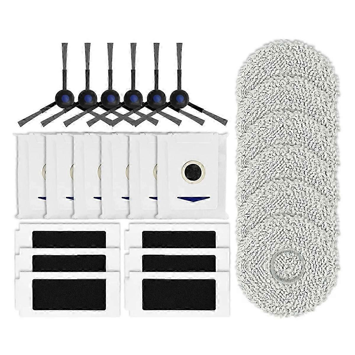 For Ecovacs T30 Pro Omni Robot Replacement Side Brush HEPA Filter Mop Pad Dust Bag Spare Parts Acces
