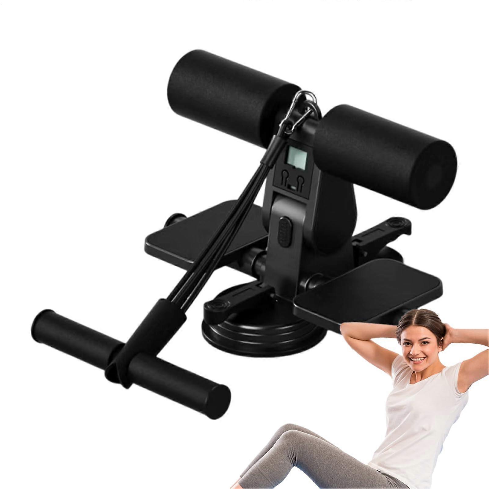 Sit-Up Machine Ab Core Trainer For Home Gym, Compact Fitness Equipment, Efficient Core Workout, Black