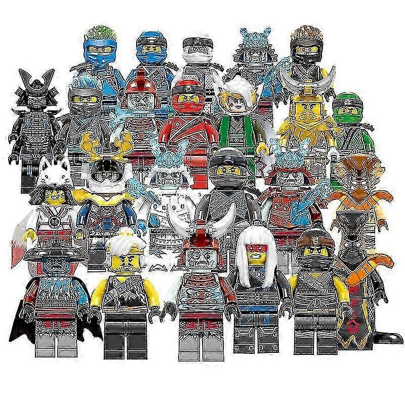 Set Of 24 Pcs Ninjago Mini Figures Kai Jay Sensei Wu Master Building Blocks Toys