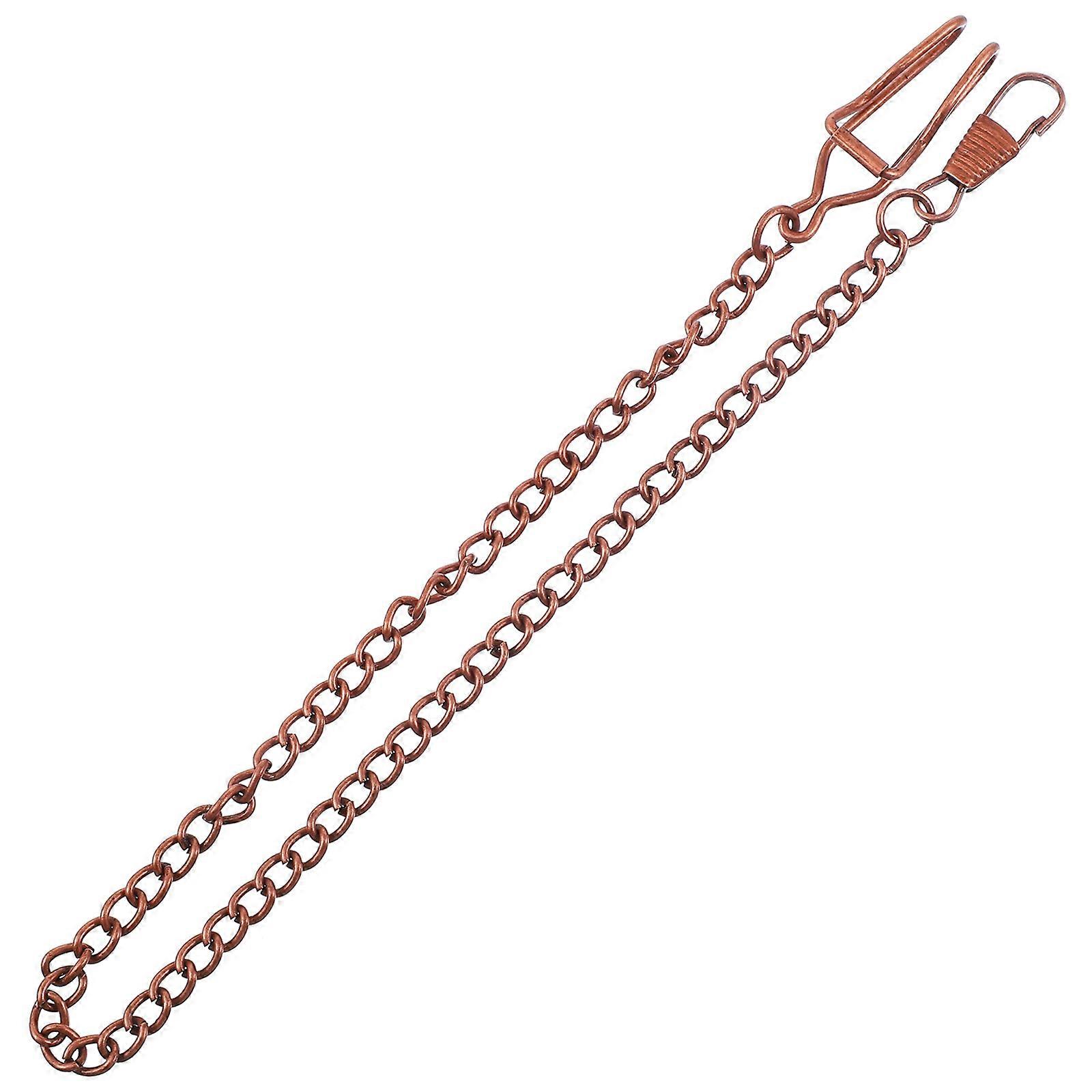 Vintage Pocket Watch Chain Set 3pcs Decorative Alloy Buckle Chains for Suits & Shirts Durable & Easy to Use