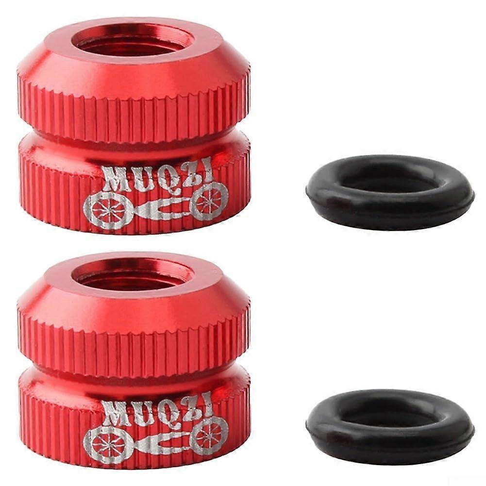 Bicycle valve nut, ultralightweight and effective replacement tool for improved cycling performance (red) red
