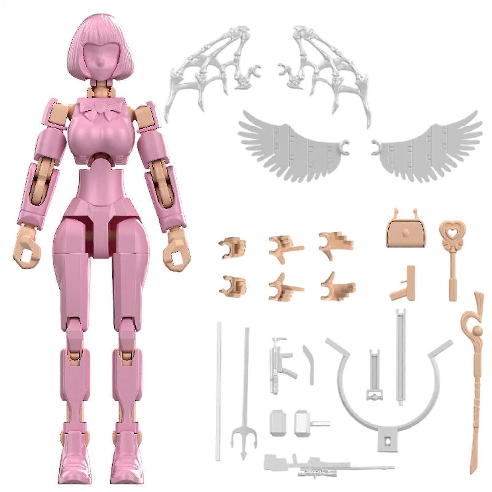 Action figure playset, Movable figure model for kids, Buildable toy set, Easy to assemble/,  developmental skills