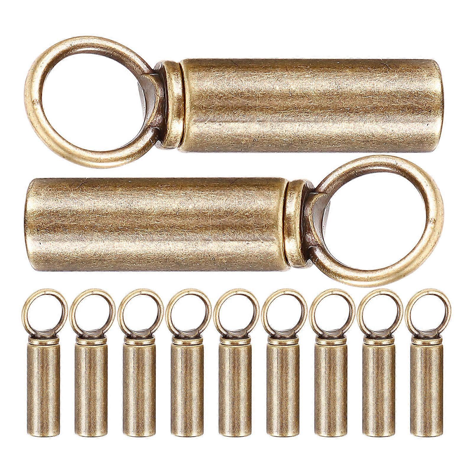 10 Sets Cord Locks with Ring Hoodie Drawstring End Caps Rope Stoppers for Sweatshirts Jackets Shoes Durable Secure Hold Easy Replacement Tips