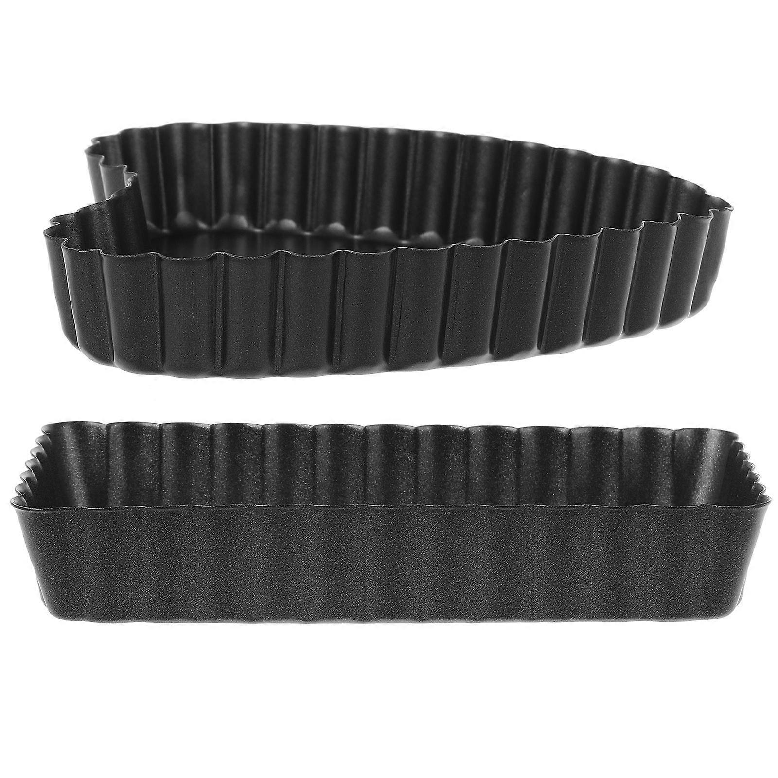 Heart Shape Cake Pan with Removable Bottom for Baking 2Pcs Carbon Steel