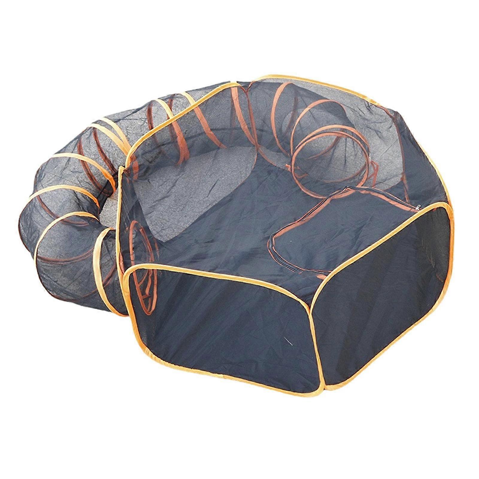 Foldable Interactive Indoor Cat Tunnel for Kittens Mouse