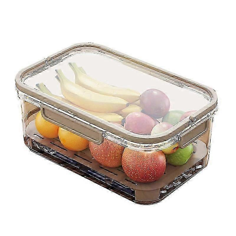 Portable Refrigerator Fresh-Keeping Box, Large Capacity Crisper with Handle for Fruit Storage