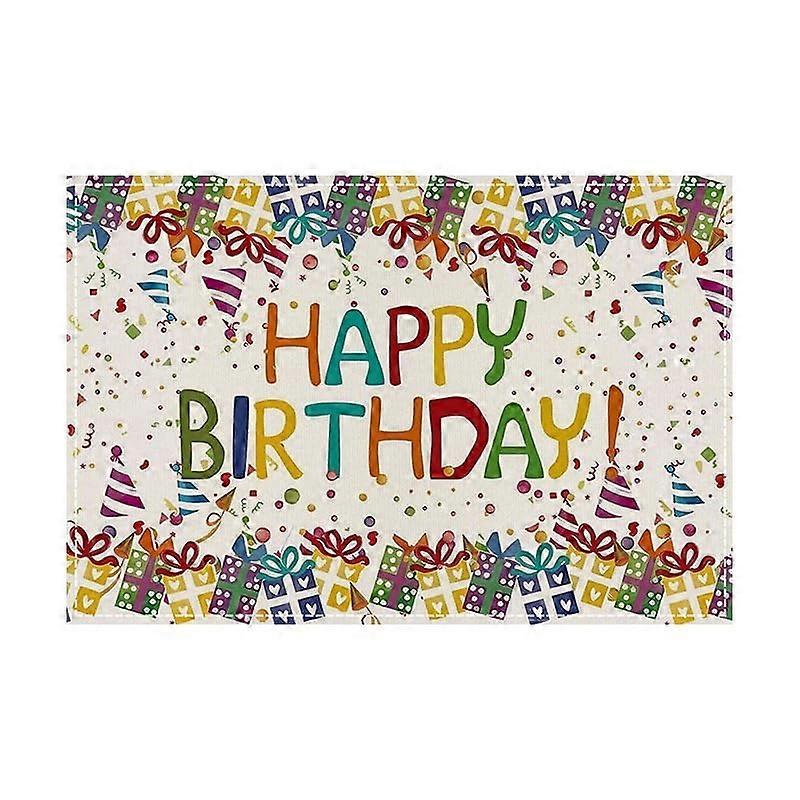Slipresistant, scrubbable table mats for restaurants, square linen table mats, washable