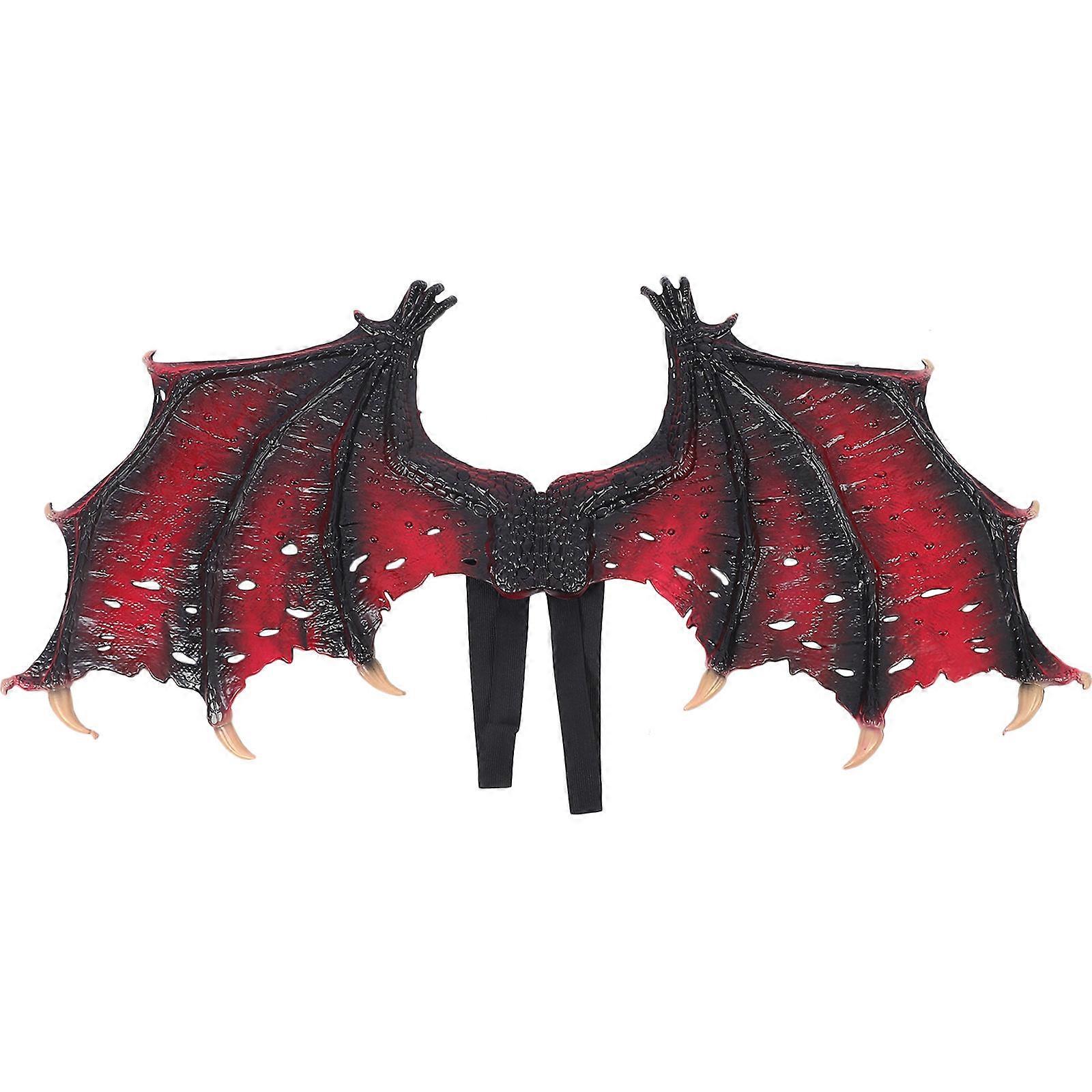 Lightweight Red Wings for Halloween, Masquerade & Carnival Costumes – Comfortable Adult Cosplay Accessory