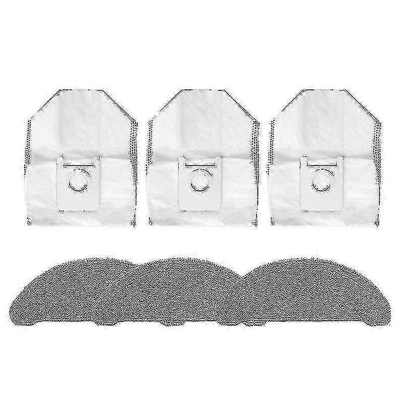 Dust Bag Mop Cloth Set Compatible with Roidmi Eve Plus Vacuum