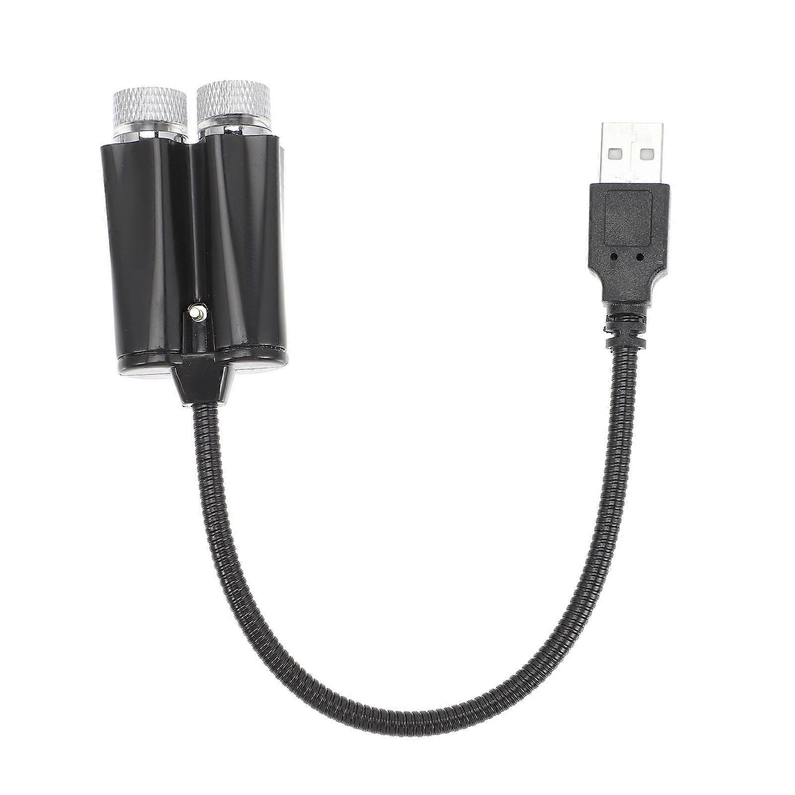 Usb Car Ceiling Light Automatic Rotating Star Lights Mini and Compact Blue For Driving 1Pcs