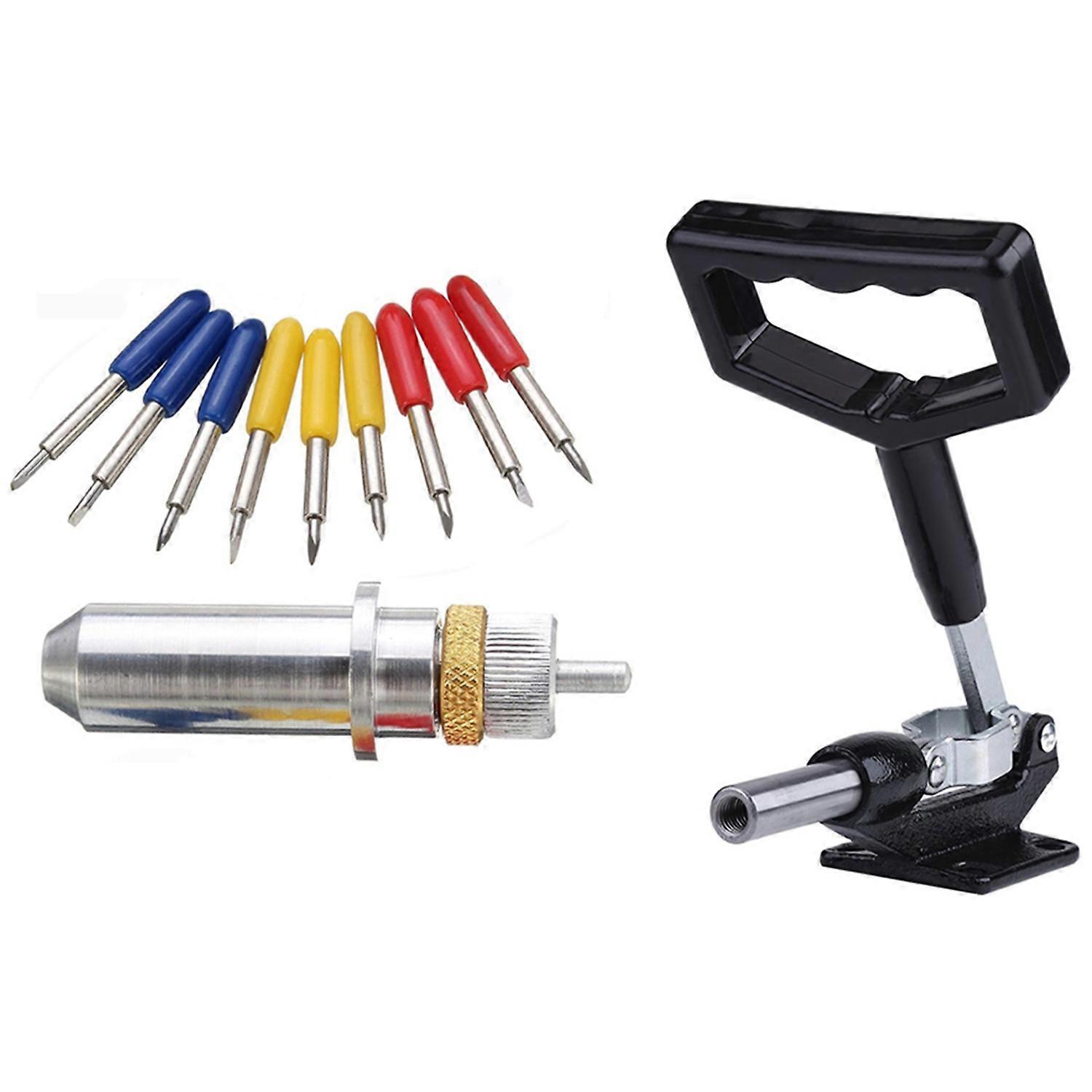 1Pcs Tungsten Steel Carving Cutting Plotter Blade Holder & 1Pcs Handle Fixture for Heat Machine Ther