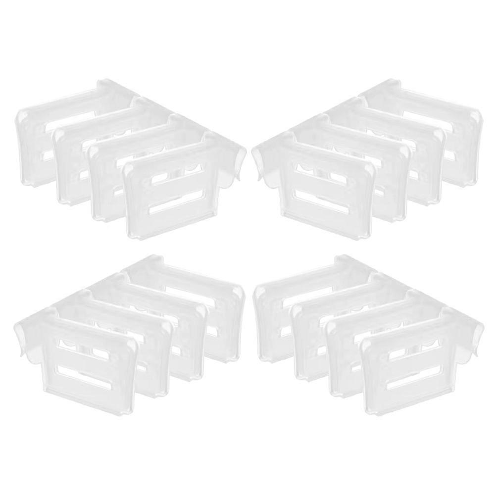 White Plastic Adjustable Refrigerator Dividers for Organizing Fridge Side Doors and Drawers