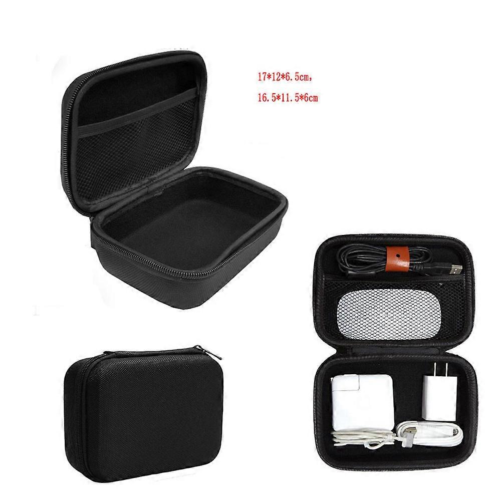 Cable Storage Bag Black Multifunction Durable Eva Protection for Storage Use