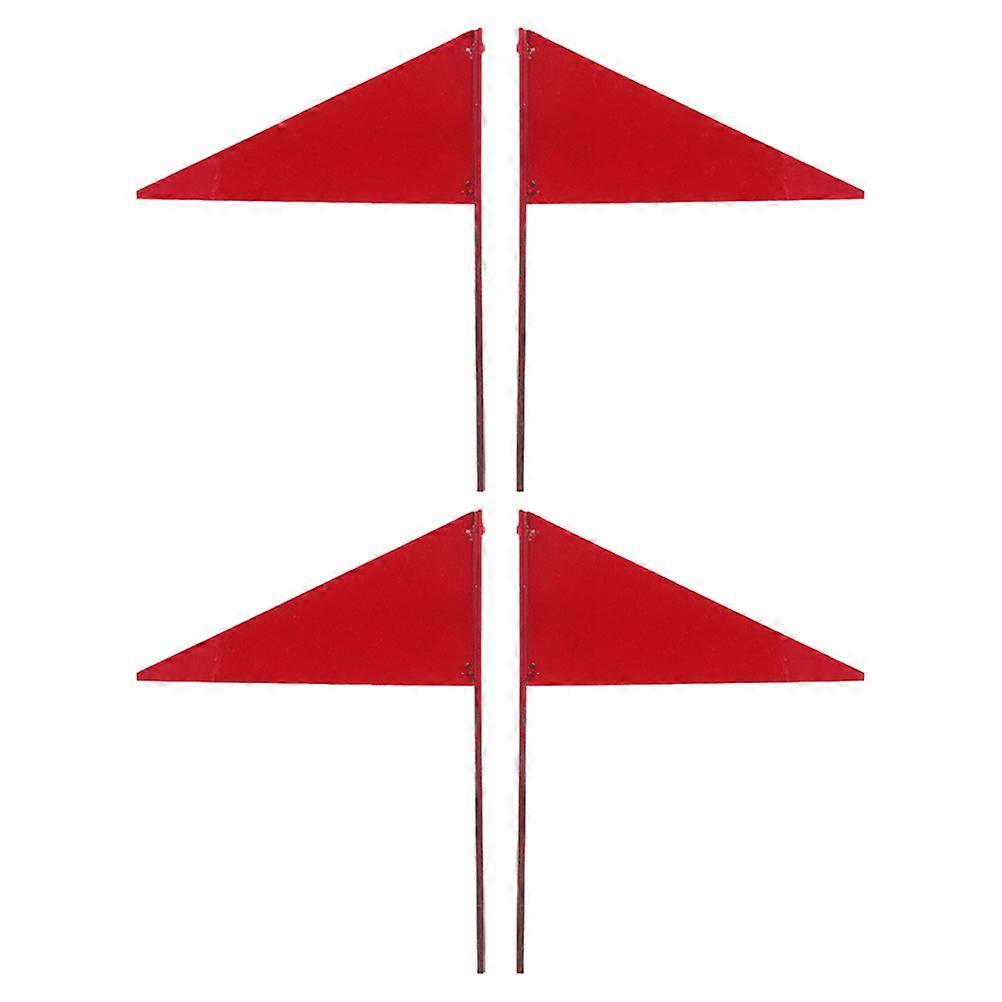 Lawn Marker Flags Iron for Garden Irrigation Use 4Pcs Set