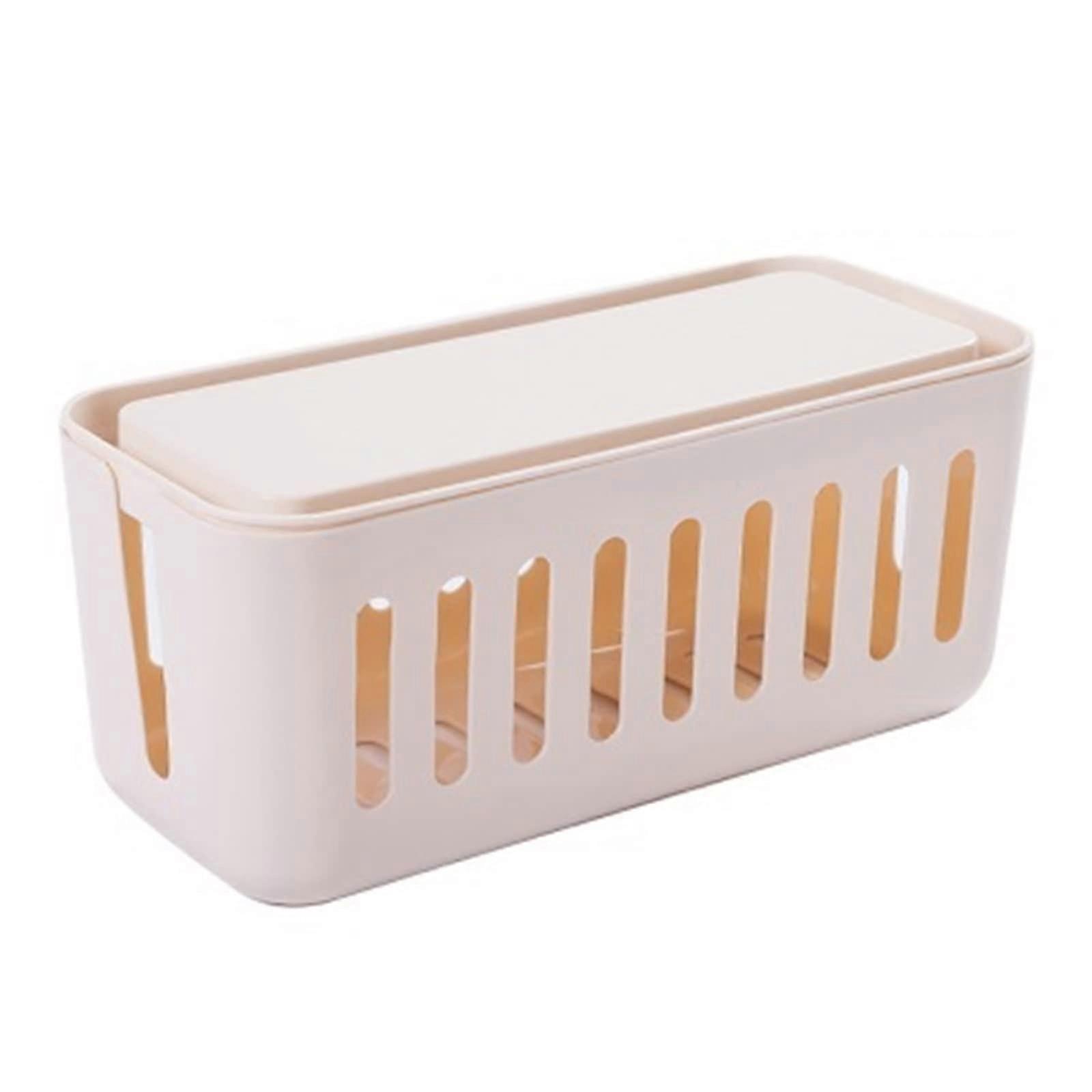 Cable management box, socket storage box, power cord finishing box, desktop plug cable controller, fixed cable box.