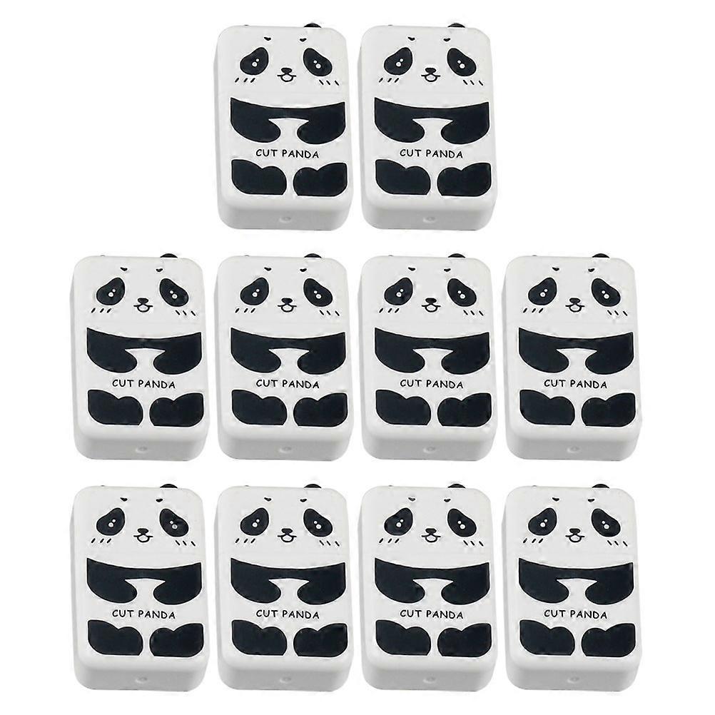 Multi-Function Pencil Eraser Set For Study And Drawing 6.00X4.00X1.00cm Panda Shape Effective Erase Pencil Marks 10Pcs
