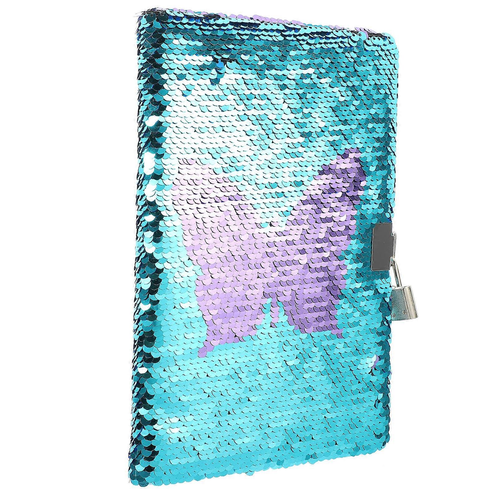 Glitter Cover Diary Notebook Multi-use 8.25x5.50in Perfect For Children Recording Ideas 1Pack