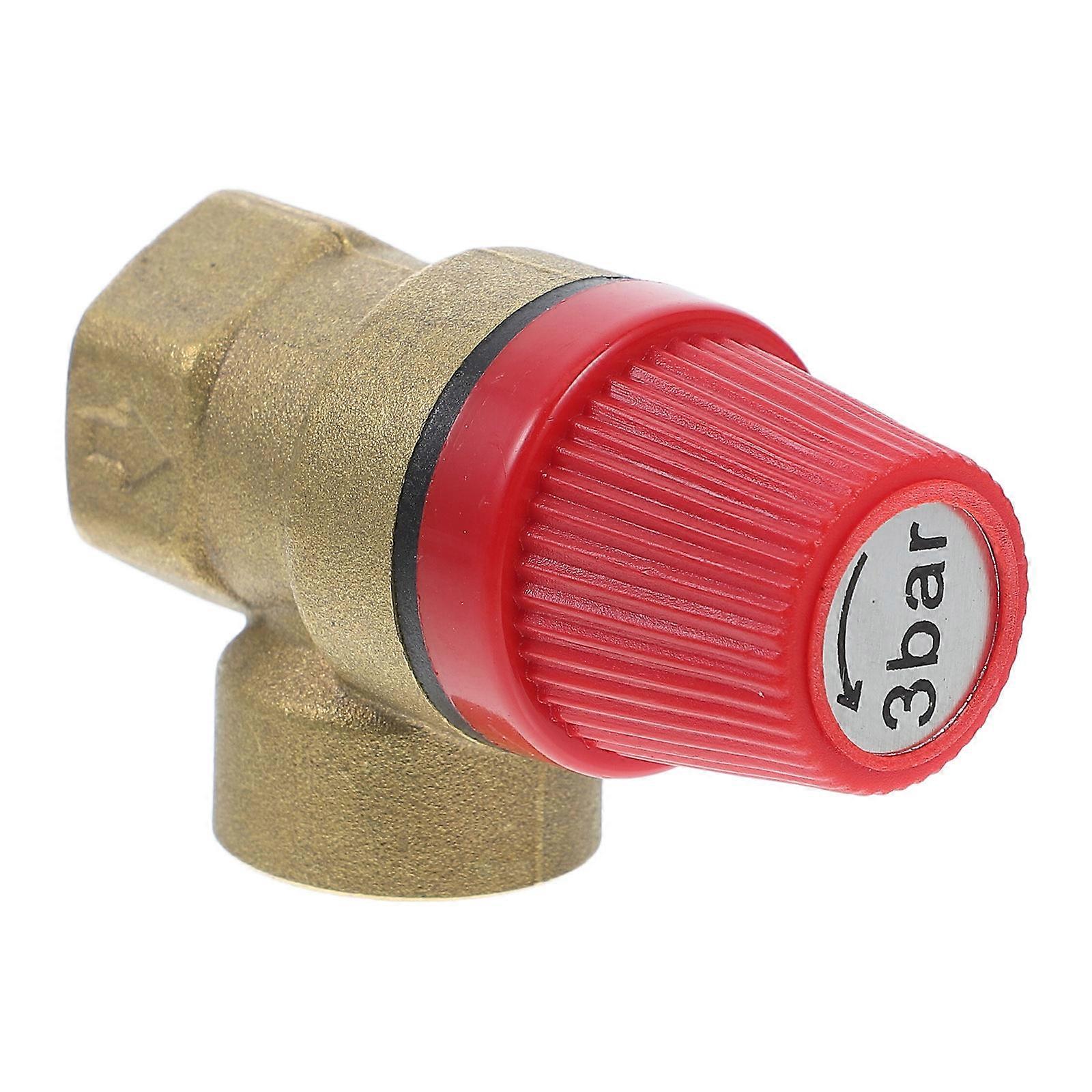 Brass 1/2 Inch Pressure Reducer Valve for Home Use Golden Durable Multifunctional Easy Installation