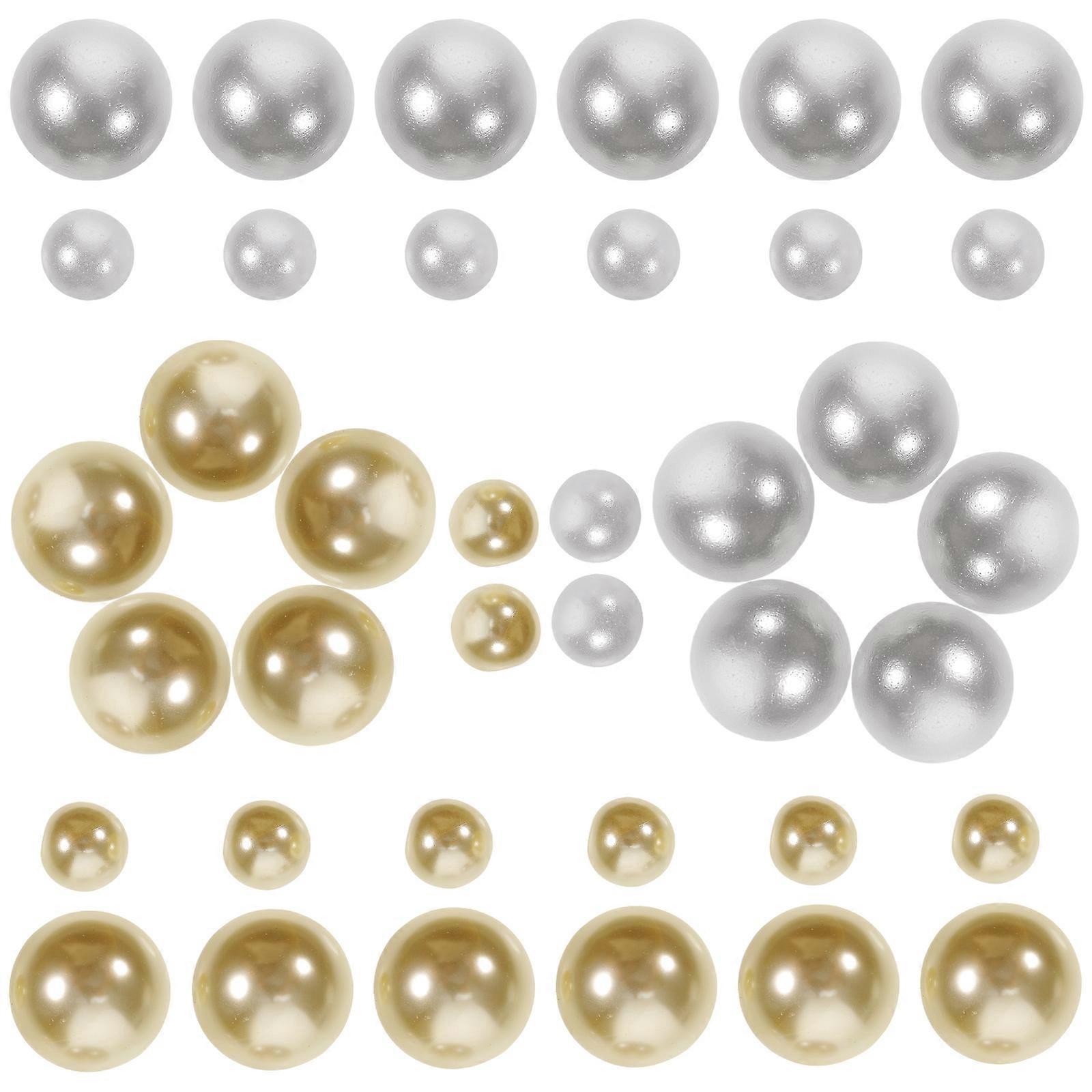ABS Decorative Vase Filler Beads Assorted Color No Hole Pearls for Centerpieces and Crafts 300pcs
