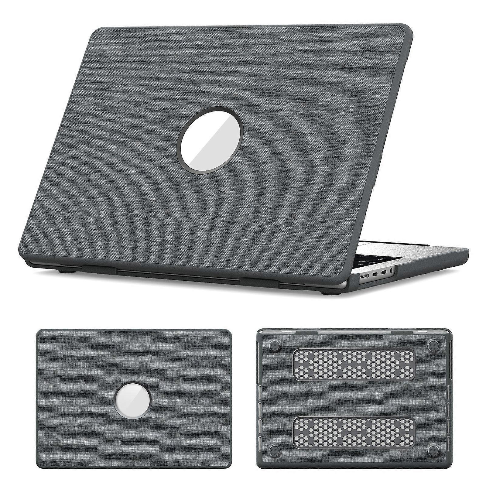 Laptoptasche für MacBook Pro 14 Zoll (2024) (2023) (2021) (A2442 M1 Pro M1 Max A2779 M3 A2918 A2992 M4 A3112 A3185 A3401) Schutzhülle Grau