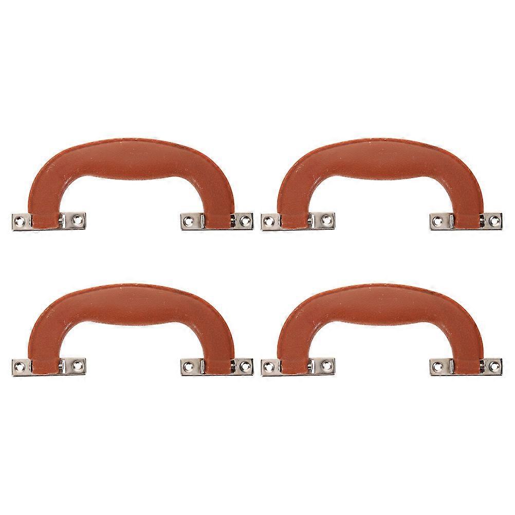 Durable Luggage Handle Grip For Heavy-Duty Carrying Compatible With Toolboxes & Travel Cases Chocolate 4Pcs Ergonomic Grip