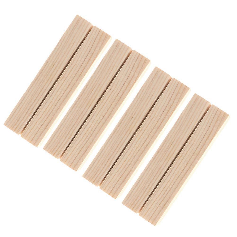 Wooden Photo Holder for Decoration with Sturdy Base Perfect for Parties and Events 7 x 1.8 x 2.7cm