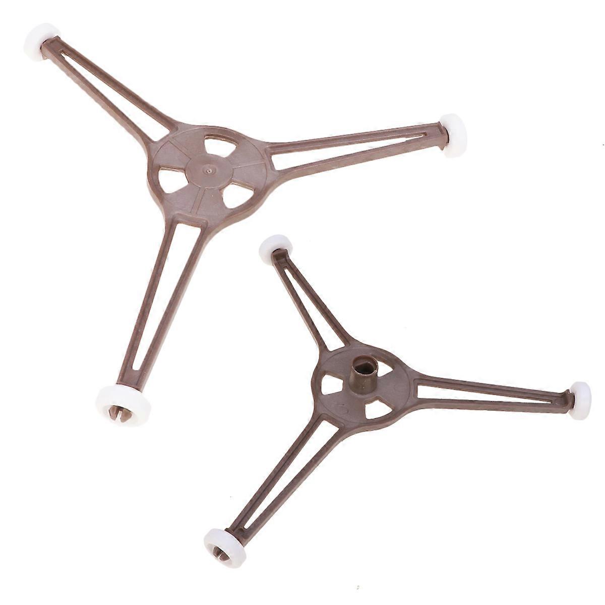 Microwave Glass Tray Support Stand YType Plastic Bracket for Oven Compatibility Easy to Install and Clean 2 Pieces