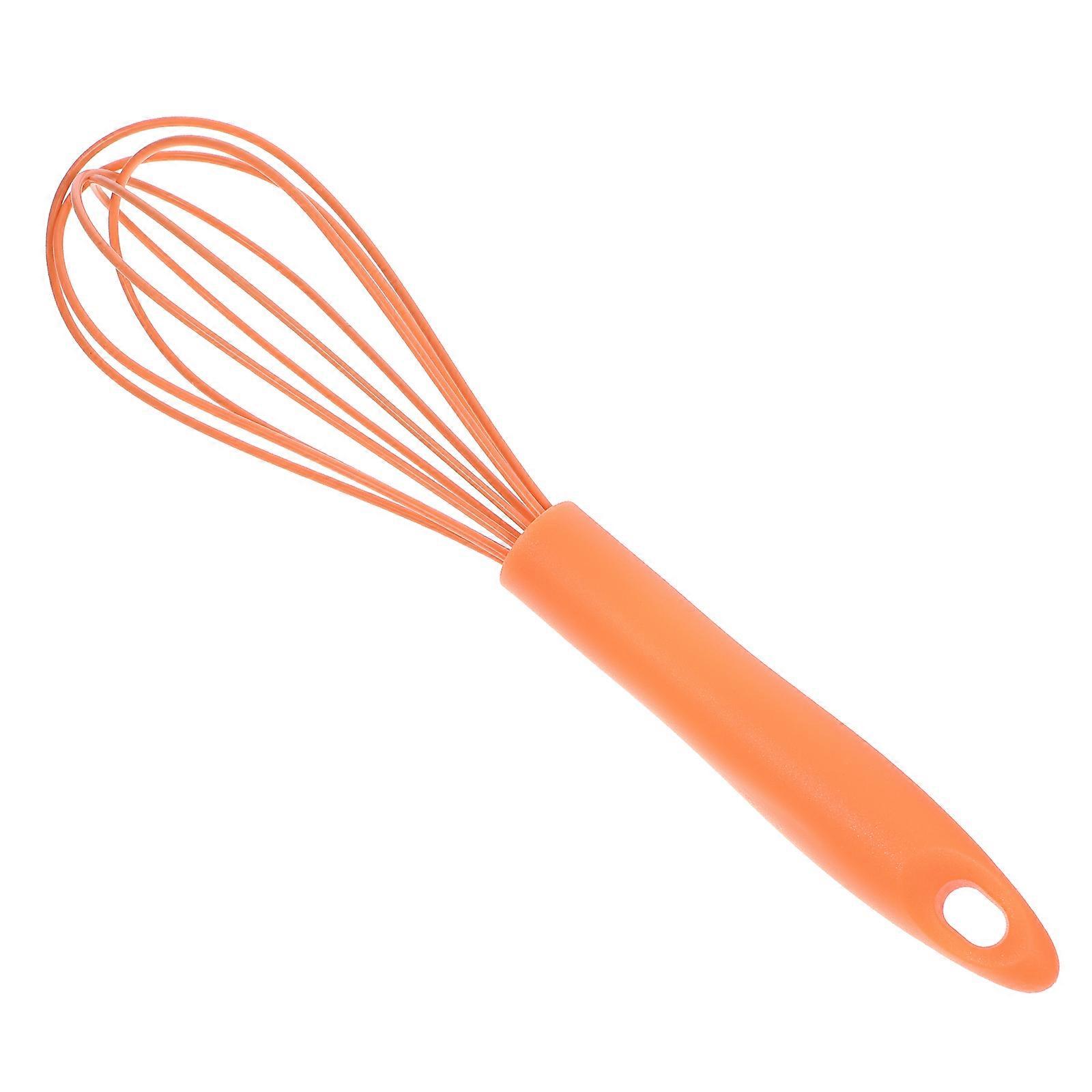 10 Inches Silicone Whisk Egg Beater Cooking Utensils for Cooks and Bakers Balloon Shape 1Set