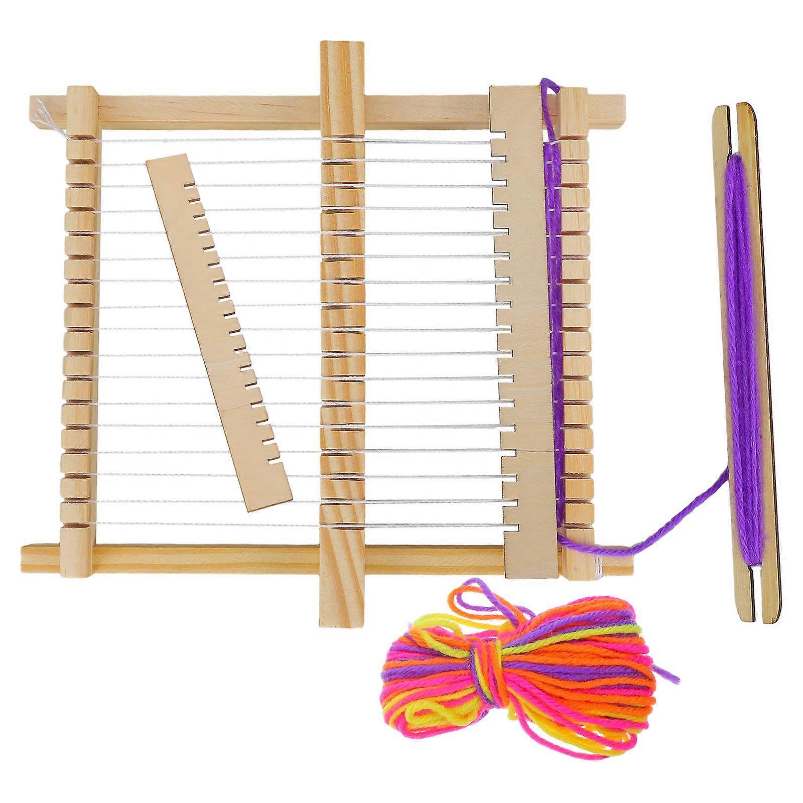 Craft Weaving Loom Toys For Kids 16.5X22.5Cm Made Of Wooden Materials Ideal For DIY Projects 1Set