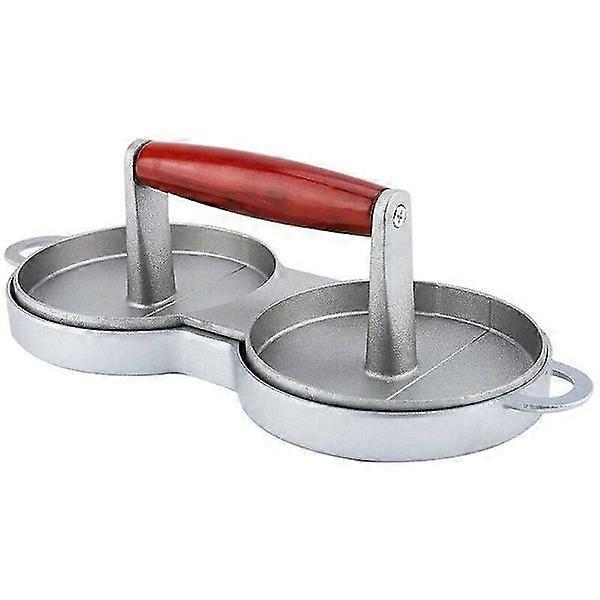 Aluminum Hamburger Press, Round, Meat Press, Metal Kitchen Tool, Meat Press for Beef