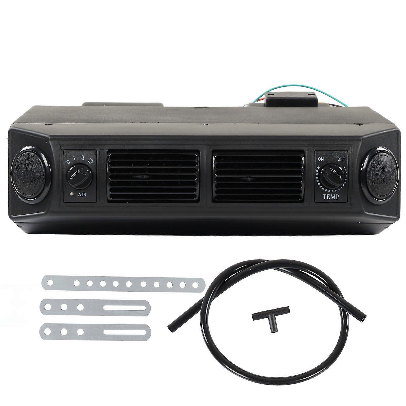 Automotive AC evaporator assembly with outlet vents 4A circuit system
