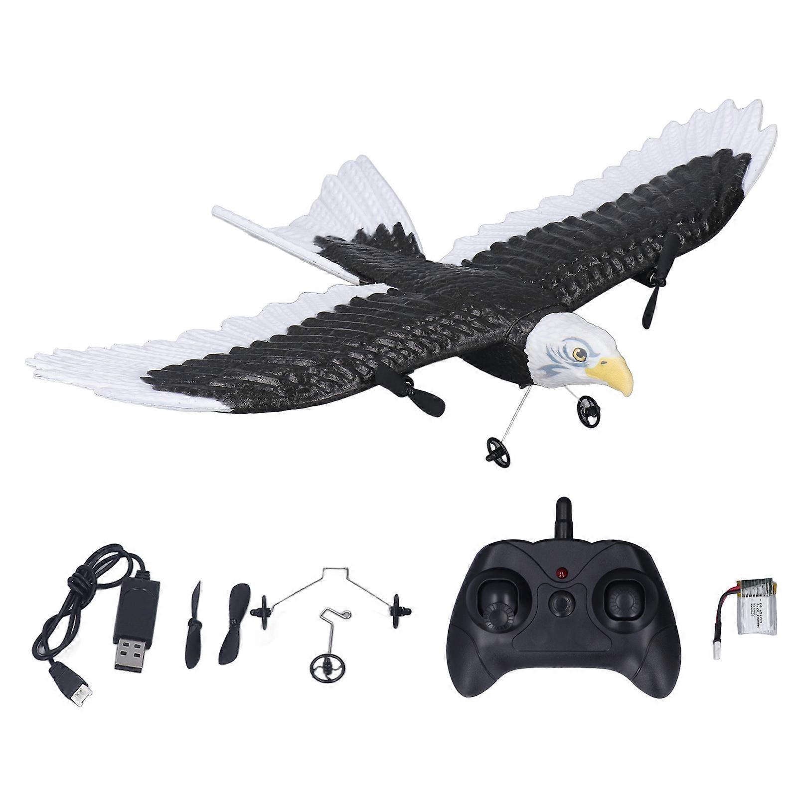 Bird Plane Toy 2 Channels Broken Resistant Remote Control Bird Airplane for Children