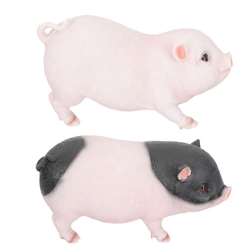 Resin Figurines, Pig Design Adornments for Home Decoration